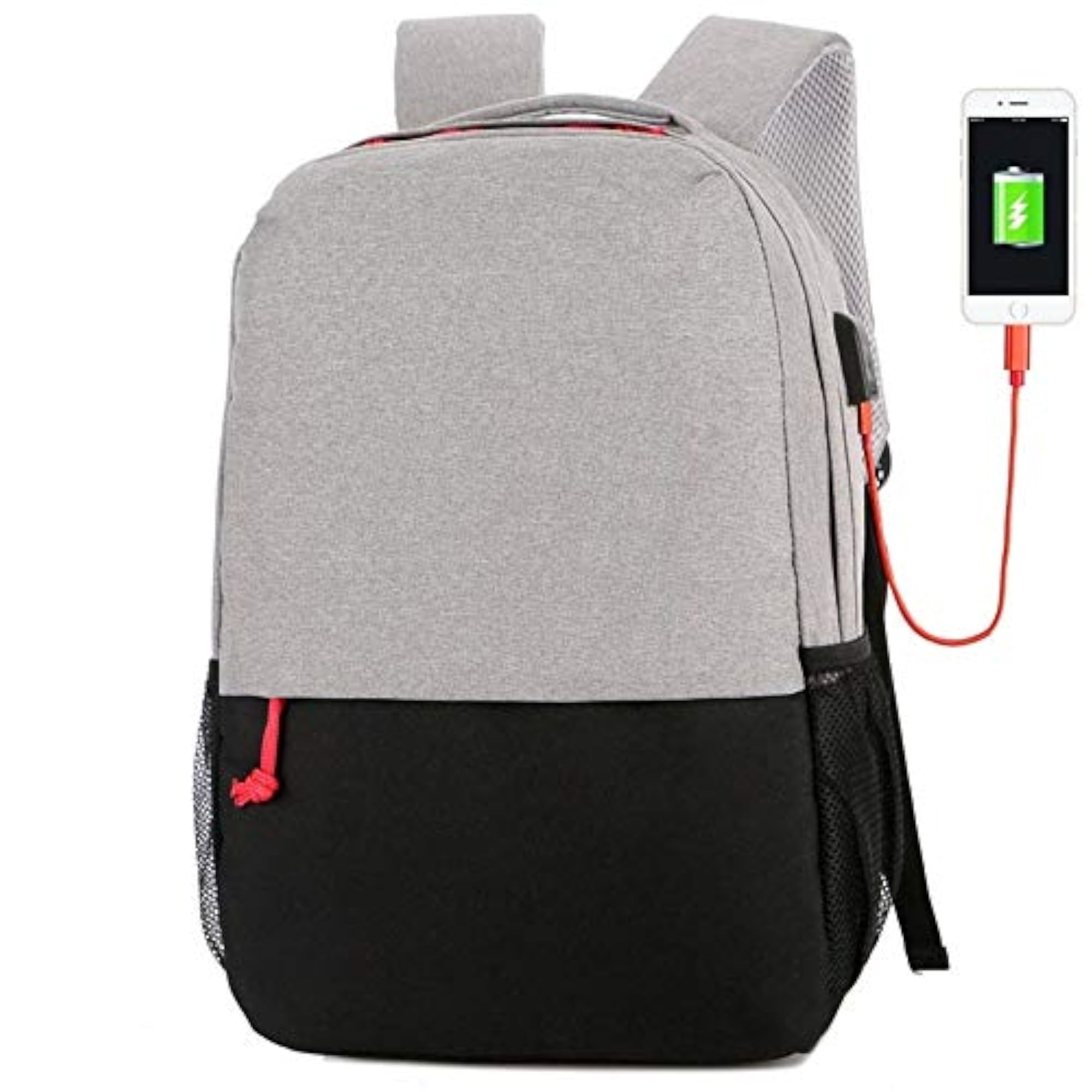 Work Backpack with USB Charging Cable for Laptops